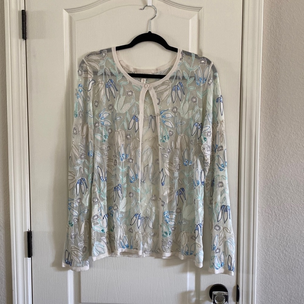 Beaded, Embroidered cardigan